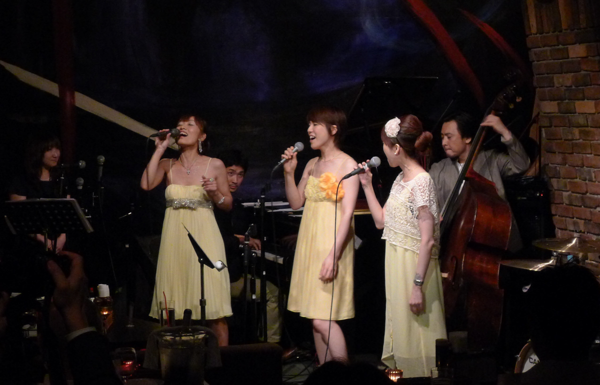 Rie Taguchi's Birthday Live with Mai Suzuki and Mayumi Miyata at Satin Doll in 2013